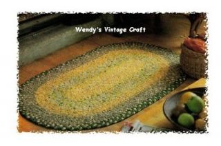 1970s SEWING PATTERN to make a Fabric Remnant Rag Rug or Mat