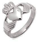 classic mens size 9 claddagh celtic ring irish made from
