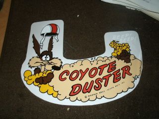 1970 PLYMOUTH DUSTER COYOTE DUSTER FACTORY AIR CLEANER TOP LID DECAL