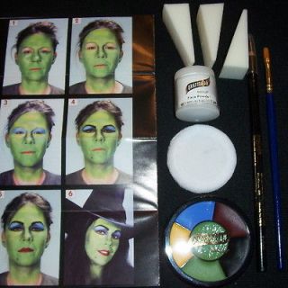 Witch Makeup Kit Face Painting Set Professional Stage Halloween 