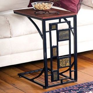Chair & Sofa Couch Decorative Side Table  Wood table top for drinks 