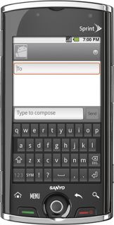 Sanyo Zio 8600 Black (Sprint) Android Phone, Clean ESN, heavy
