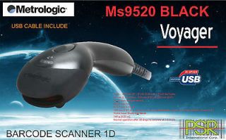 BARCODE SCANNER   METROLOGIC MS 9520 BLACK   VOYAGE   USB CABLE 