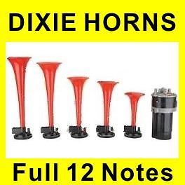 DIXIE Musical Van Air Horn Dukes of Hazzard General Lee Full 12 Notes