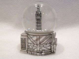 london in silver exclusive 65mm snow globe new time left