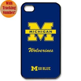 MICHIGAN WOLVERINES NFL Football Logo Apple iPhone 4 4S Hard Cover 