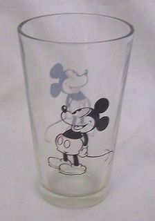 Glass Mickey Mouse Pilsner Drinking Beverage Gibson Vintage Pants 
