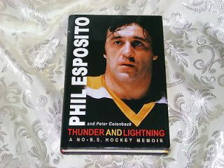 THUNDER AND LIGHTNING PHIL ESPOSITO NHL HOCKEY BOOK 2003 SPORTS 