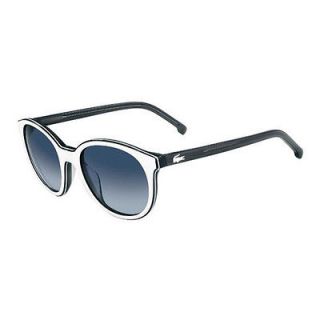 Lacoste L601S 105 Melbourne Plastic Wayfarer Sunglasses Black / White