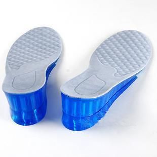 Detachable 2 Layers Height Increasing Gel Insole Taller Insoles +2 