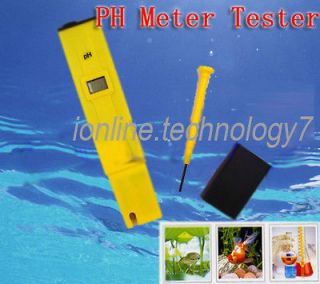 digital ph meter tester water 2 pouches of calibration from