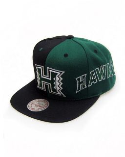 Mitchell & Ness Hawaii Warriors NCAA Split Snap Snapback Cap Hat