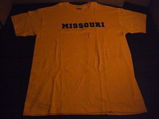 New Missouri T Shirt S M L XL X Large Med Mens Tee Mizzou Tigers 