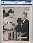1940 Wheaties Champs USA Hand Cut W Bio Joe Dimaggio Yankees PSA 9 