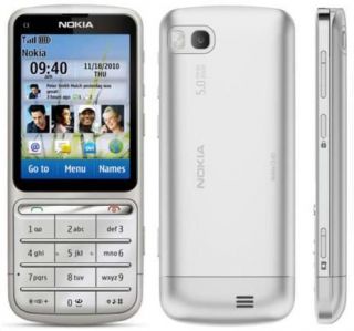 New Nokia C Series C3 01   Warm gray (Unlocked) Cellular Phone + free 
