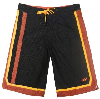 J7 Nike 6.0 Board Shorts * NWT Boys Size 20 Black/Orange/Gold   #10445