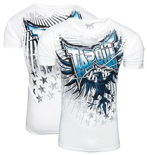 NWT Mens TAPOUT Chael Sonnen White Graphic Designer Walkout Tshirt MMA 
