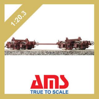 ACCUCRAFT / AMS 120.3 SCALE AM2214 01 LOGGING DISCONNECTS, 1 CAR, NEW