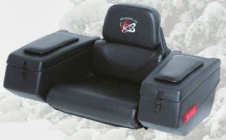 Storage Box ATV Quad Backrest Seat Rack Plastic Rear Luggage trunk 