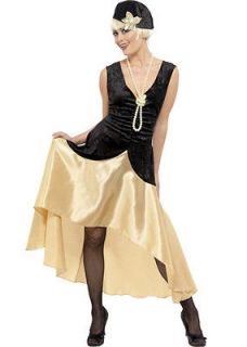 Ladies Dress Up Fancy Costume 1920s Flapper Gangster sz 10 12