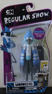 SDCC 2012 EXCLUSIVE REGULAR SHOW MORDECAI ACTION FIGURE WITH JOURNAL 