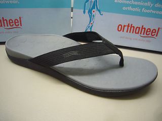 orthaheel mens sandal ryder black grey size 10