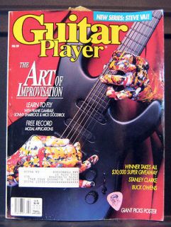 Guitar Player magazine, February 1989, Art of Improv, Steve Vai, Buck 