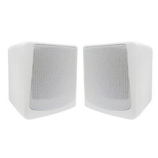   Pair 2 Way Indoor/Outdoor/Surround Sound/Bookshelf Home Speakers White