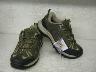 Ladies Crivit Outdoor Olive Green Suede Lace Up Trekking Shoes