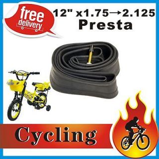 12 Inch Inner Tube Pram Buggy bike bicycle Cycling 1.75 2.125 Presta 