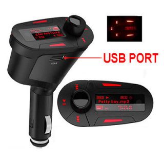 LCD Car  Player Wireless FM Transmitter With USB SD MMC Slot remote 