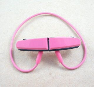  Wireless Earphones Wrap Headphones Headset Sports  Player Pink SP4