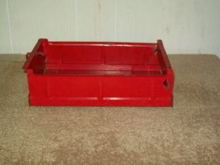 structo 1950 s red manual dump truck dump bed 1