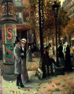 1880 PARIS FRENCH IMPRESSIONISM PAINTING OIL ON CANVAS SIGNED A.LAFOND 