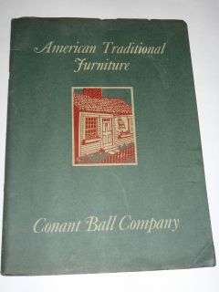   CONANT BALL CO AMERICAN TRADITIONAL FURNITURE CATALOG MAPLE CHAIRS