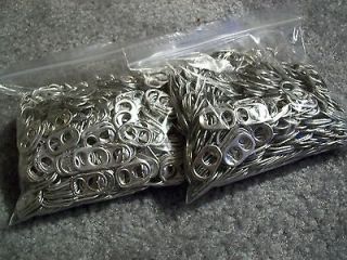 Newly listed 1000 Aluminum Can Pull Tabs Beer Soda Crafts or Charity