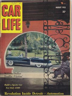   Life 8/55, Packard Patrician, Messerschmitt Cruisette, Carrol Shelby