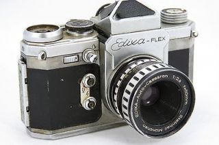   Flex SLR 35mm camera, lens Auto Cassaron 2.8/50mm Steinhell Munich