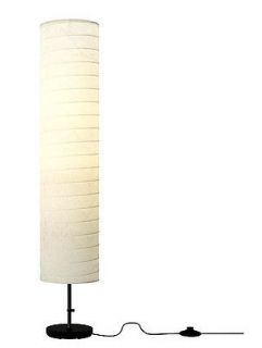 ikea holmoe floor lamp round paper shade lamp 