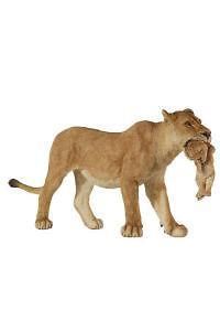 papo 50043 lioness with cub toy collectible lion time left