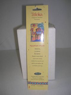 Triloka Original Herbal Egyptian Musk Incense Sticks   With a Hint of 