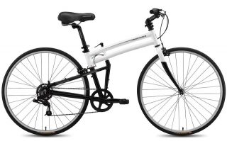 montague white crosstown folding foldable compact road bike bicycle