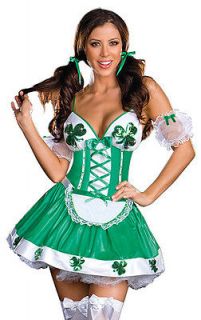   Irish 3 Piece IRIS U LUCK St. Patricks Day Costume Sizes S to XL