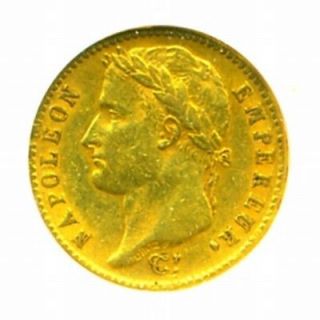 1812 A FRANCE NAPOLEON I GOLD COIN 20 FRANCS * NGC CERT GENUINE AU 50 