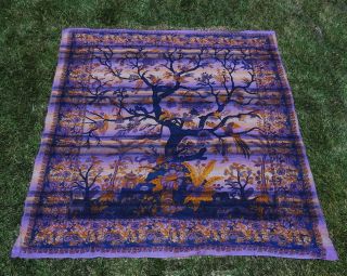 Tree Of Life Indian Tapestry Bed Sheet Bed Cover Wallhanging Cotton 