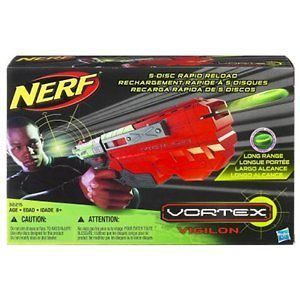 Hasbro Nerf Vortex Vigilion Foam Dart Gun Blaster w/ 5 XLR Long Range 