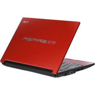 Acer Aspire one Red D255 2256 Netbook PC Atom 1.66, 10.1 160GB Wifi 