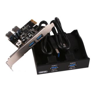 USB 3.0 Front Panel 4 Ports PCI E Adapter Express Card