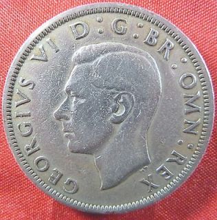 GREAT BRITAIN 1949 HALF CROWN COPPER NICKEL COIN, GEORGE VΙ,KM#879 
