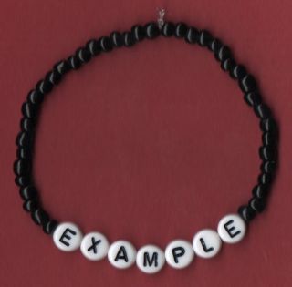 Handmade custom bracelet   choose from caption listed or use your own